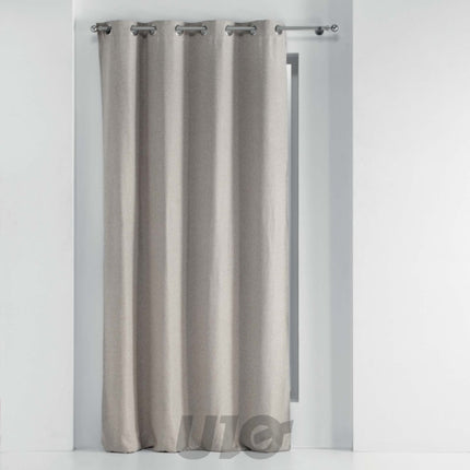 Gemêleerd verduisterend gordijn met ringen 135 x 240 cm