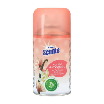 At Home Scents Automatische Luchtverfrisser Navulling Vanille & Magnolia 250 ml