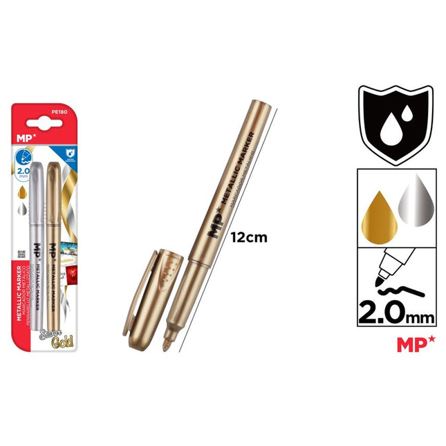 MP Metallic Stiften Set van 2