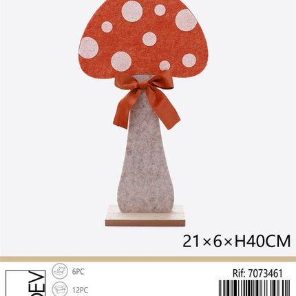 Decoratieve paddenstoel 21 × 6 × 40 cm