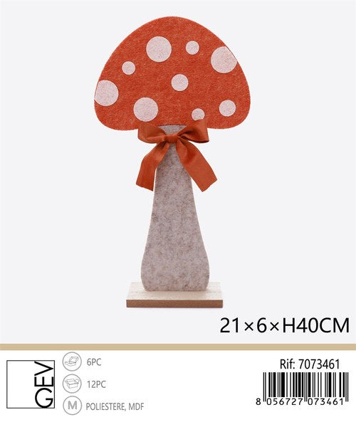 Decoratieve paddenstoel 21 × 6 × 40 cm