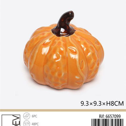 Decoratieve pompoen 9,3 × 9,3 × 8 cm