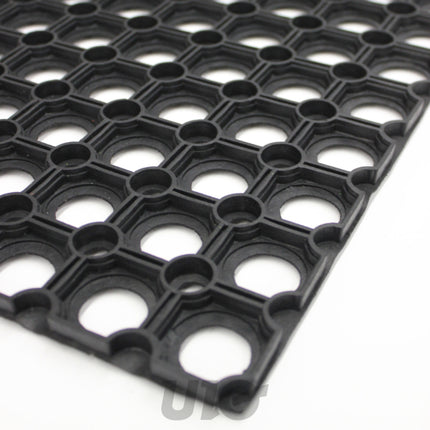Rechthoekige deurmat 40 x 60 cm rubber