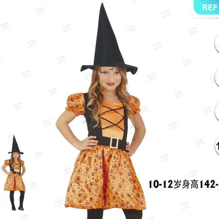 Kinder heksenkostuum halloween 1set