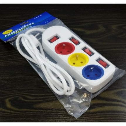 Verlengsnoer – 1,5 m – 3-pins stopcontact – CE & RoHS