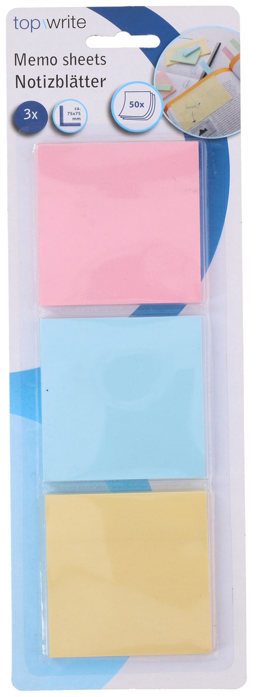 Memo Vellen 75x75mm 50 Vel