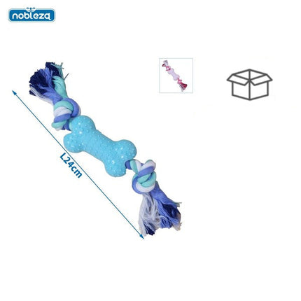 TPR touwspeelgoed 24 cm - 2 kleuren assorti