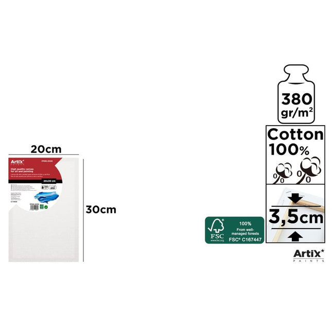 ARTIX Schildersdoek 20x30 cm