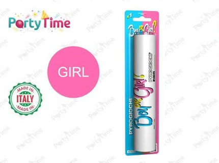 Gender reveal rookgenerator meisje 20 cm
