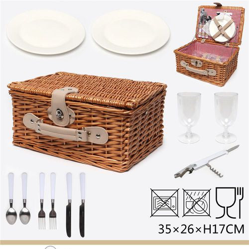 Picknickmand 35x26x17 cm