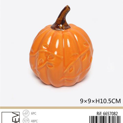 Decoratieve pompoen 9 × 9 × 10,5 cm