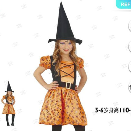 Kinder heksenkostuum halloween 1set