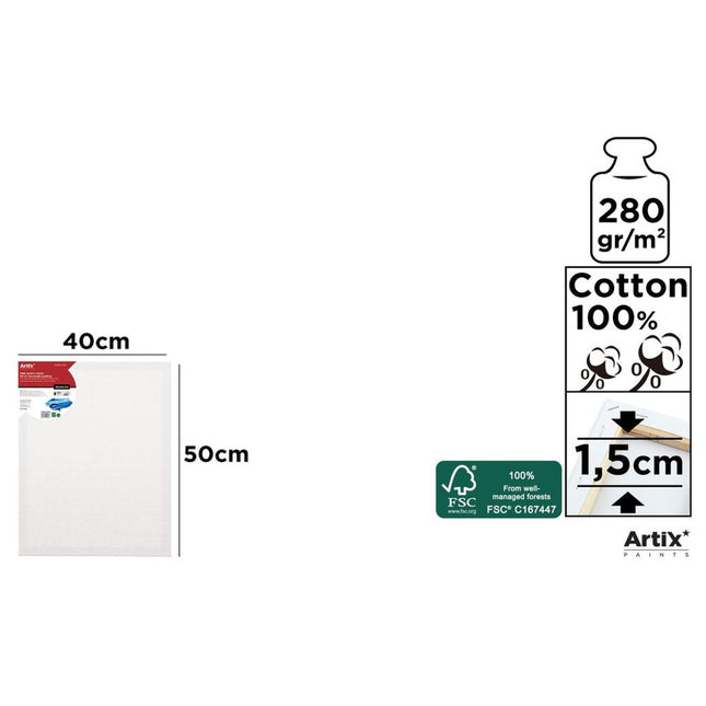 ARTIX Schildersdoek 40x50 cm