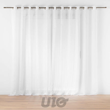 Voilegordijn met ringen 400 x 240 cm – wit