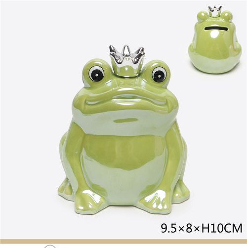 Spaarpot prins kikker 13,7x11,5x15 cm