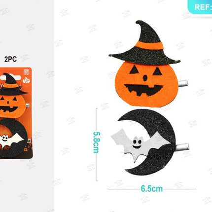 Decoratieve haarclip halloween 2st.