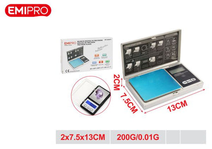 Digitale precisieweegschaal 200 g / 0,01 g