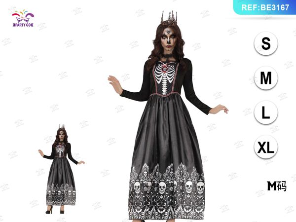 Donna volwassen rok schedel 1set (maat m)