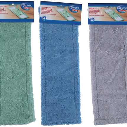 Reserve microvezelmop – 43 x 14 cm – 3 assorti