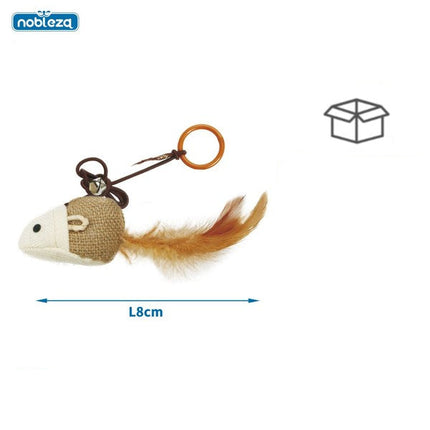 Geurend huisdierenspeelgoed 8 cm beige