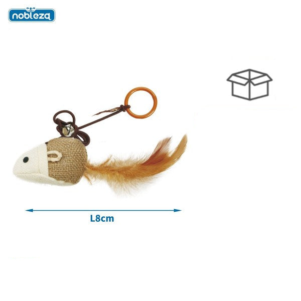 Geurend huisdierenspeelgoed 8 cm beige