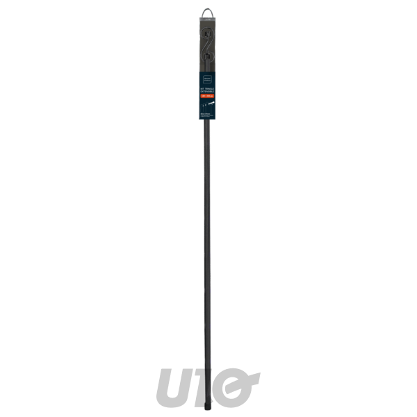 Uitschuifbare gordijnroede 19 mm 120–210 cm Arabesque zwart