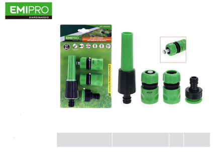 Set sproeikop en koppelingen 1/2 inch