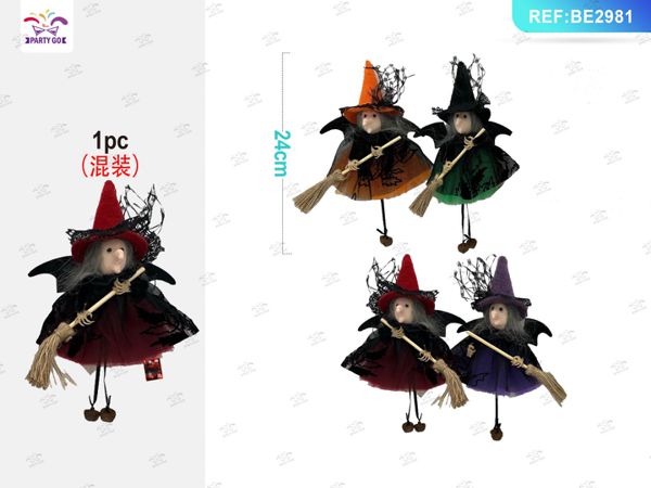 1 stuks heksenpoppet voor halloween