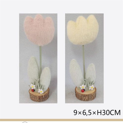 Tulp met voet 9x6,5x30 cm