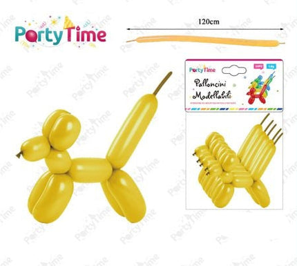 Set van 50 gele modelleerballonnen 1,8 g