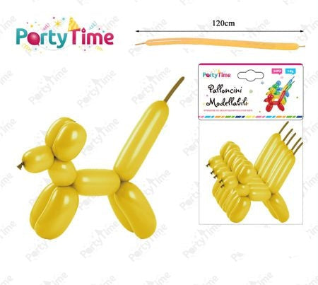 Set van 50 gele modelleerballonnen 1,8 g