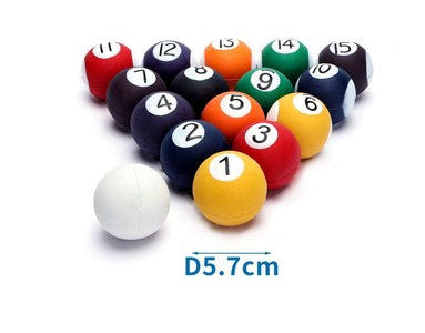 Schuim biljartballen voor huisdieren 5,7 cm - 16 stijlen