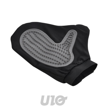 Verzorgingshandschoen voor huisdieren 24,5 cm – zwart/grijs