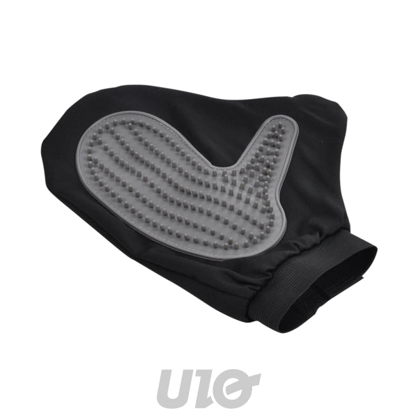 Verzorgingshandschoen voor huisdieren 24,5 cm – zwart/grijs