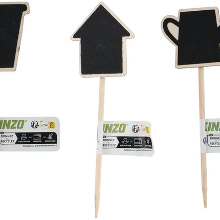 Houten plantenmarkers – 3 assorti