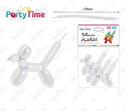 Set van 50 witte modelleerballonnen 1,8 g