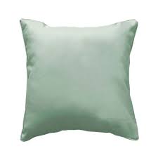 Sierkussen vacuüm met rits 60 × 60 cm – Effen polyester – Essentiel – Saliegroen