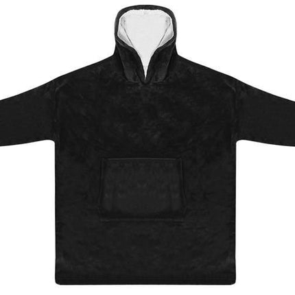 Oversized warm sweatshirt XXL – 2-in-1 deken met namaakbont