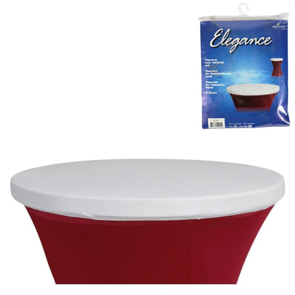 Elegance topcover statafel wit 80 cm