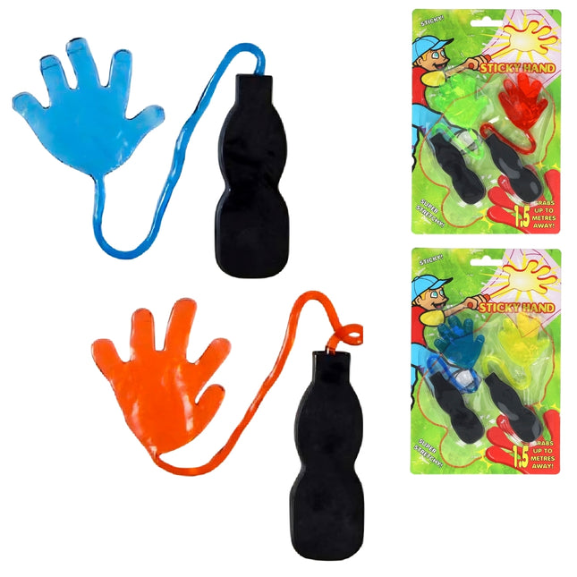 Sticky hand plakhandjes 22 cm – 2 assorti