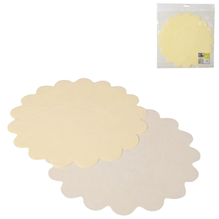 Papieren placemats ivoor 35 cm – 10 stuks