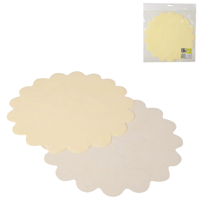 Papieren placemats ivoor 35 cm – 10 stuks