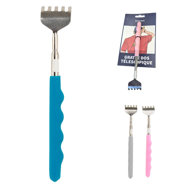 Telescopische rugkrabber 49 cm – assorti