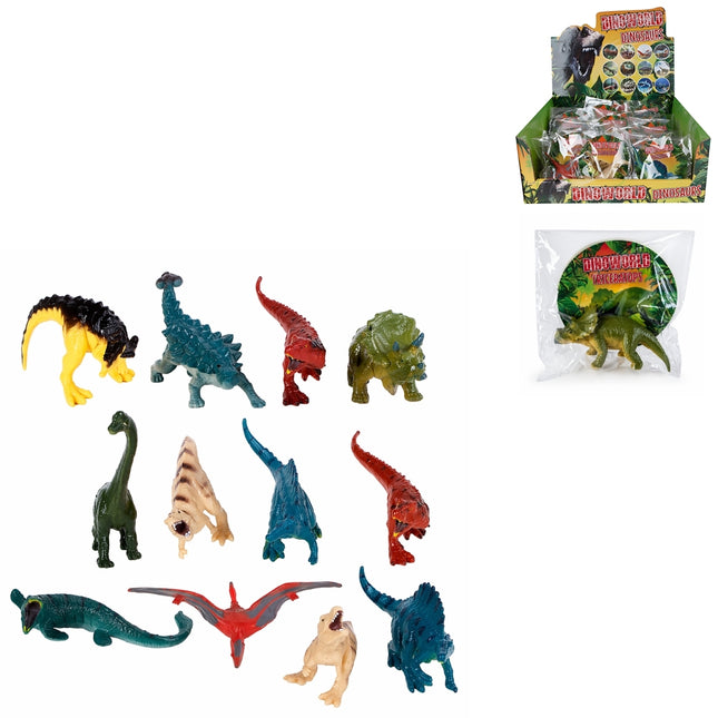DinoWorld dinosaurusfiguur 8 cm – 12 assorti