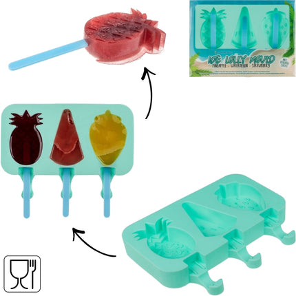 Out of the Blue ijsmaker set blauw 20 cm
