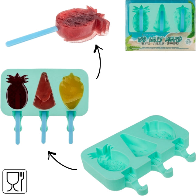 Out of the Blue ijsmaker set blauw 20 cm