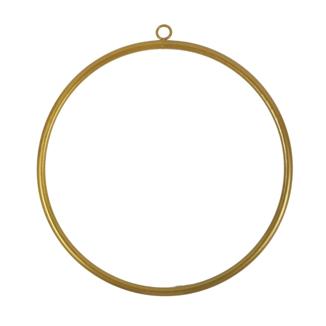 Decoratiehanger ring DIY goudkleurig 30 cm