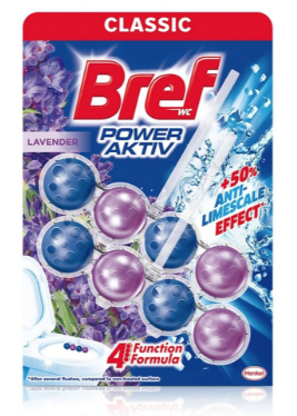 Bref toiletblok Power Activ Lavender 2x50 g