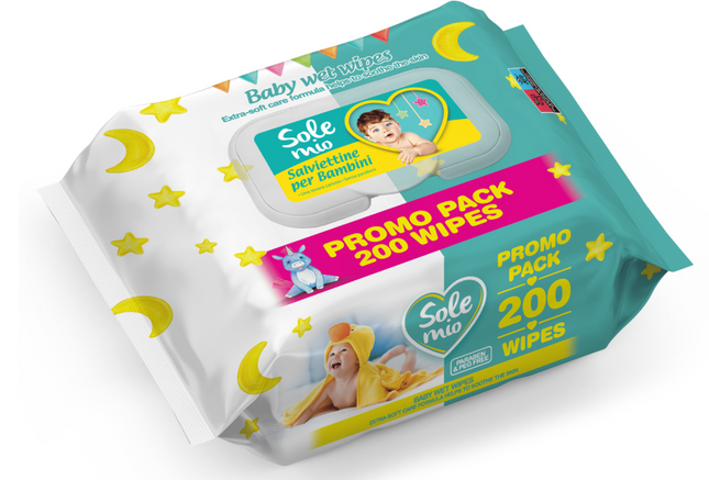 Sole Mio Babydoekjes - 200 stuks