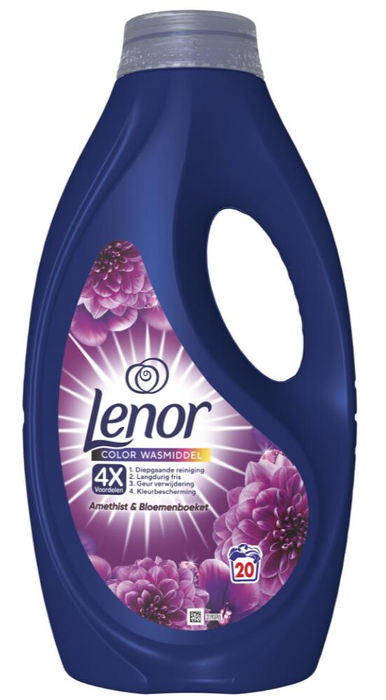 Lenor vloeibaar wasmiddel Amethyst 900 ml 20 wasbeurten